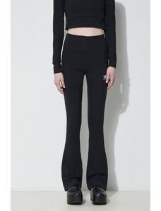 adidas Originals spodnie damskie kolor czarny dzwony high waist II8056