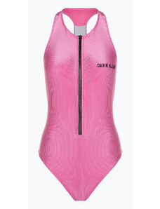 Strój kąpielowy jednoczęściowy damski Calvin Klein Racerback One Piece bold pink