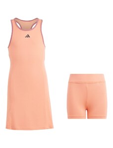 Dziecięcy zestaw koszulka i spodenki Adidas G Club Dress Hs0565 – Pomarańczowy