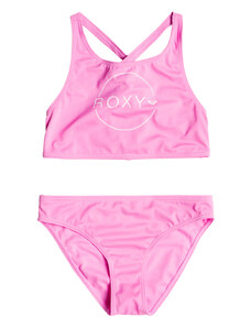 Dziecięcy Strój kąpielowy dwuczęściowy Roxy Swim For Days G TP Ergx203485-Mgj0 – Różowy