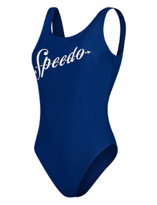 Damski Strój kąpielowy Speedo Logo Deep Ubk 1Pc PT AF 8-00307614518 – Niebieski