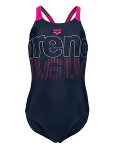 Dziecięcy Strój kąpielowy Arena Girl'S Swimsuit V Back Graphic 005538/780 – Granatowy