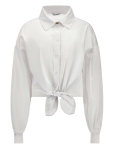Damska Koszula Guess LS Dea Bowed Shirt W4Rh59We2Q0-G011 – Biały
