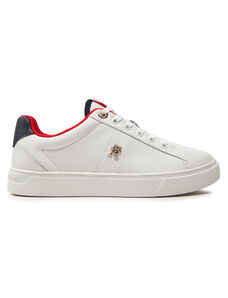 Tommy Hilfiger Sneakersy Essential Elevated Court Sneaker FW0FW07685 Écru