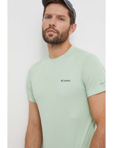 Columbia t-shirt sportowy Zero Rules Zero Rules kolor zielony gładki 1533313