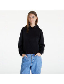 Damska bluza z kapturem Calvin Klein Jeans Logo Elastic Hoodie Black