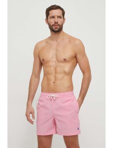 Polo Ralph Lauren szorty kąpielowe kolor różowy