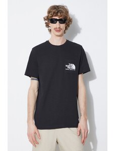 The North Face t-shirt bawełniany M Berkeley California Pocket S/S Tee męski kolor czarny z nadrukiem NF0A87U2JK31