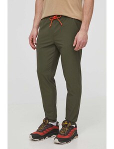 Marmot spodnie outdoorowe Elche kolor zielony gładkie