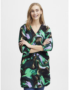 Fransa Sukienka koszulowa 20612138 Zielony Regular Fit