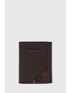 Barbour portfel skórzany Tarbert Bi Fold Wallet męski kolor brązowy MLG0064