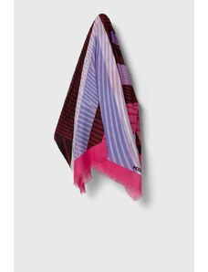 Missoni chusta damska kolor fioletowy wzorzysta SL80MMD9454