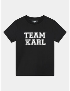 Karl Lagerfeld Kids T-Shirt Z30049 S Czarny Regular Fit