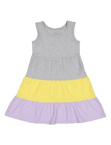 lamino Sukienka w kolorze fioletowo-żółto-szarym