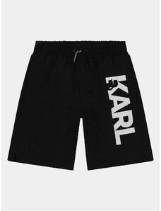 Karl Lagerfeld Kids Szorty kąpielowe Z30023 D Czarny Regular Fit