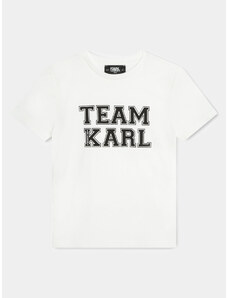 Karl Lagerfeld Kids T-Shirt Z30049 S Biały Regular Fit