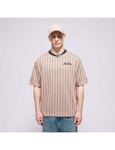 New Era T-Shirt Ne Pinstripe Os None Męskie Odzież Koszulki 60435413 Brązowy