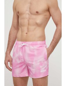 HUGO szorty kąpielowe kolor różowy 50515460