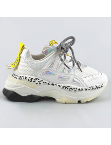 marka niezdefiniowana Damskie sneakersy panterka białe (bx1827-sp)