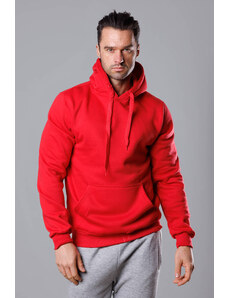 J STYLE Męska bluza z kapturem czerwona (68B2009-18-35)