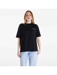 Koszulka damska Calvin Klein Jeans Embroidered Slogan Back Tee Black