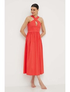 Max Mara Beachwear sukienka plażowa kolor czerwony 2416221079600