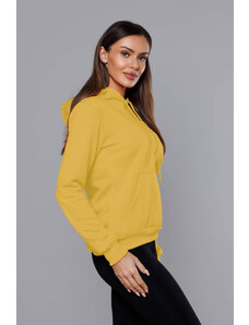J STYLE Damska bluza dresowa żółta (w02-69)