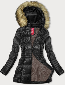 LHD Przejściowa kurtka damska pikowana czarna (2M-052)