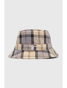 Barbour kapelusz bawełniany Tartan Bucket Hat kolor beżowy bawełniany MHA0618