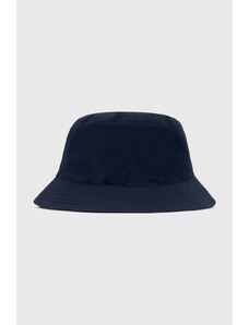 Barbour kapelusz dwustronny Hutton Reversible Bucket Hat kolor granatowy MHA0839