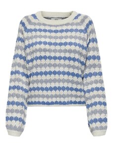 JDY Sweter w kolorze błękitno-beżowym