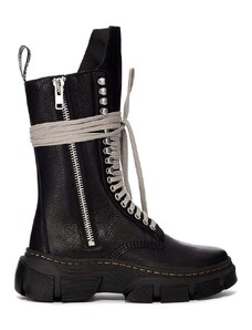 Rick Owens buty wysokie x Dr. Martens 1918 Calf Length Boot męskie kolor czarny DM01D7808