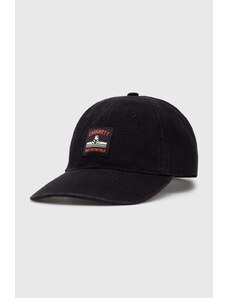 Carhartt WIP czapka z daszkiem bawełniana Field Cap kolor czarny z aplikacją I033216.89XX