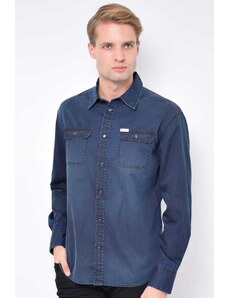 Koszula męska Guess M1BH33 D4I51 Granatowa jeansowa (M)