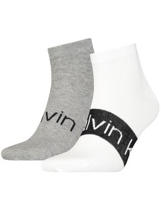 Skarpety męskie Calvin Klein 701218712 Szare/białe/czarne 2 Pack (Socks: 39-42)