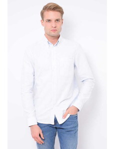 Koszula męska Calvin Klein K10K103053 Biało-błękitna w paseczki (S)