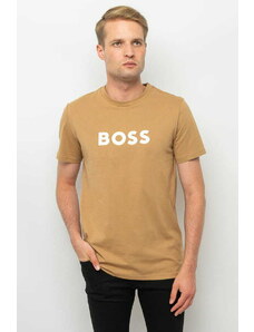 BOSS Hugo Boss T-SHIRT MĘSKI HUGO BOSS 50491706 BEŻOWY (S)