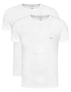 T-shirt męski Armani Exchange 956005 CC282 04710 biały 2 pack (M)