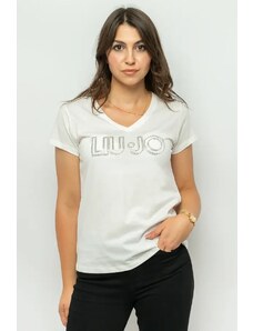 T-shirt damski LIU JO TF3297 J6040 biały (XS)