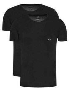 T-shirt męski Armani Exchange 2 PACK 956005 CC282 czarny (S)
