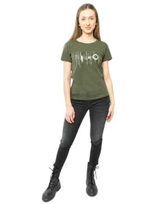T-shirt damski LIU JO TA4246 JS003 zielony (XS)