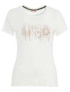 T-shirt damski LIU JO TA4246 JS003 biały (M)