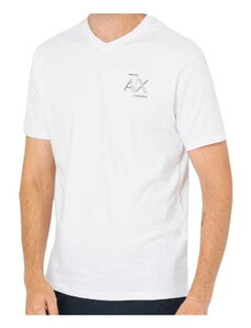 T-shirt męski Armani Exchange 6RZTKG ZJE6Z biały (L)