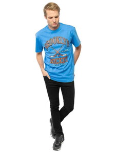 Tommy Hilfiger T-shirt męskiJeans DM0DM15352 C4H niebieski (XS)