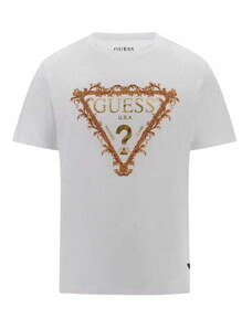 T-shirt męski Guess M4RI62 K9RM1 biały (M)