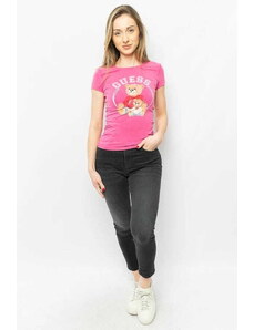 T-shirt damski Guess W4RI87 K49A1 różowy (L)