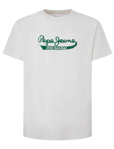 T-shirt męski Pepe Jeans PM509390 biały (M)