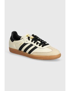 adidas Originals sneakersy skórzane Samba OG kolor beżowy ID0478