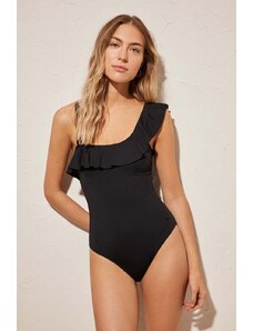 women'secret jednoczęściowy strój kąpielowy PERFECT FIT 1 kolor czarny lekko usztywniona miseczka 5527097