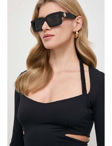 BOSS okulary przeciwsłoneczne damskie kolor czarny BOSS 1654/S